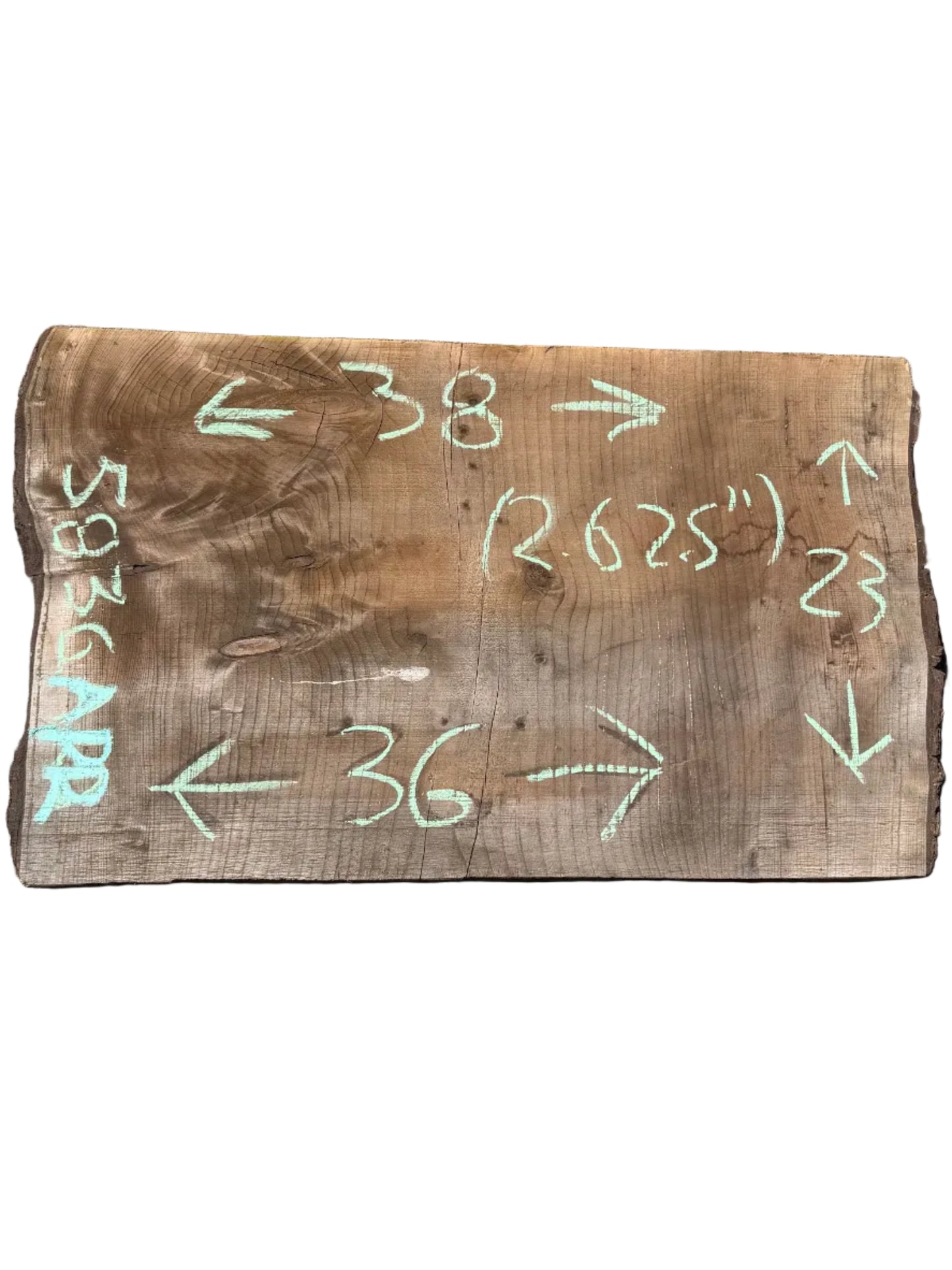 Deodar Cedar Live Edge Slab 5836.APR