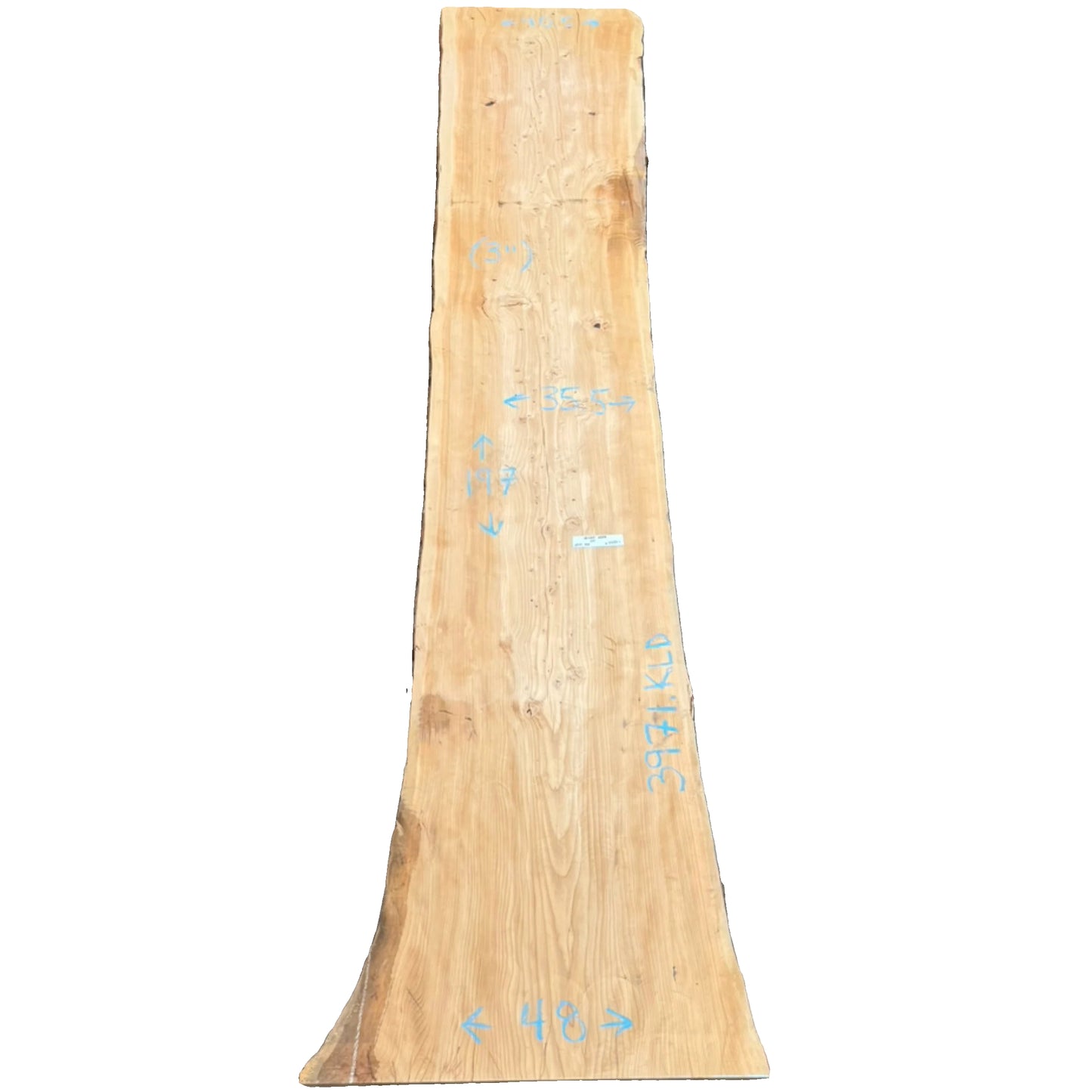 Deodar Cedar Live Edge Slab S2S 3971.KLD