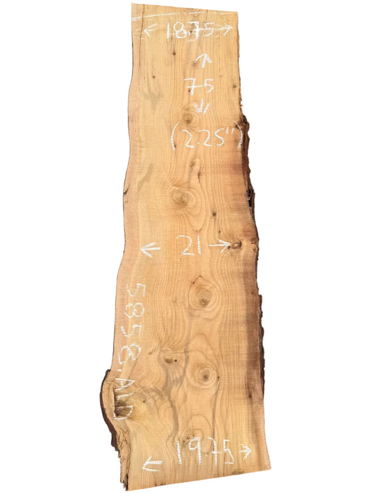 Deodar Cedar Live Edge Slab 5858.ALD
