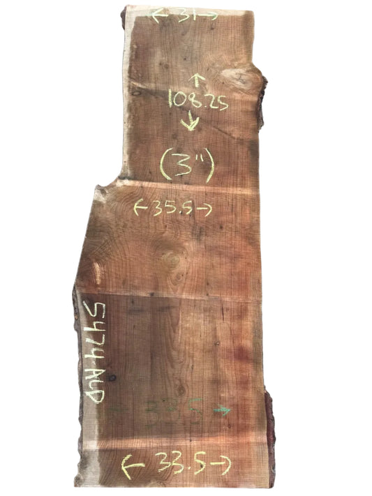 Deodar Cedar Live Edge Slab 5474.ALD