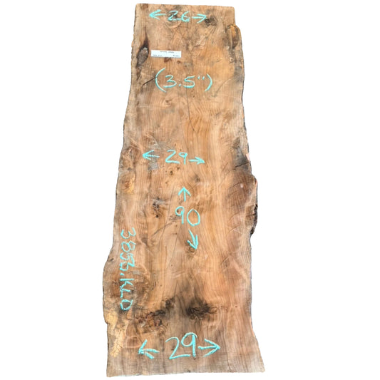 Deodar Cedar Live Edge Slab 3856.KLD