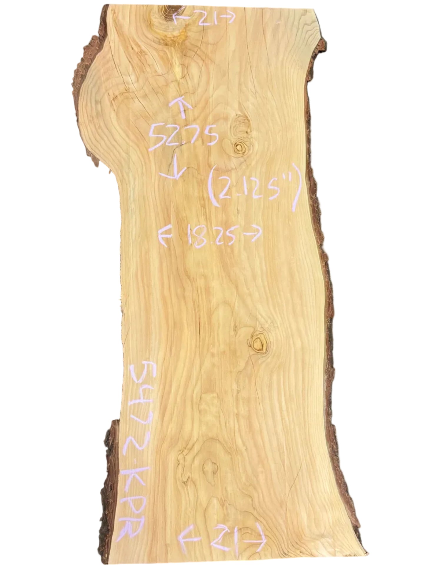 Deodar Cedar Live Edge Hall Table