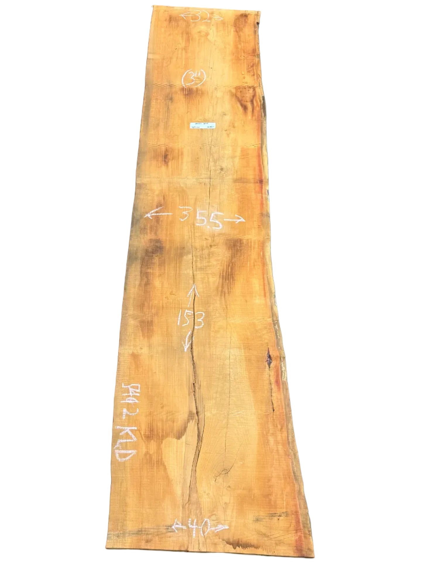 Deodar Cedar Live Edge Slab 5492.KLD