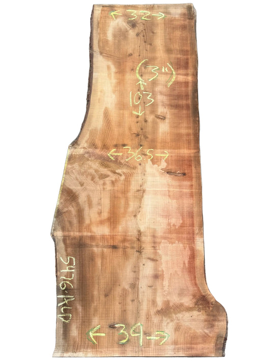 Deodar Cedar Live Edge Slab 5476.ALD