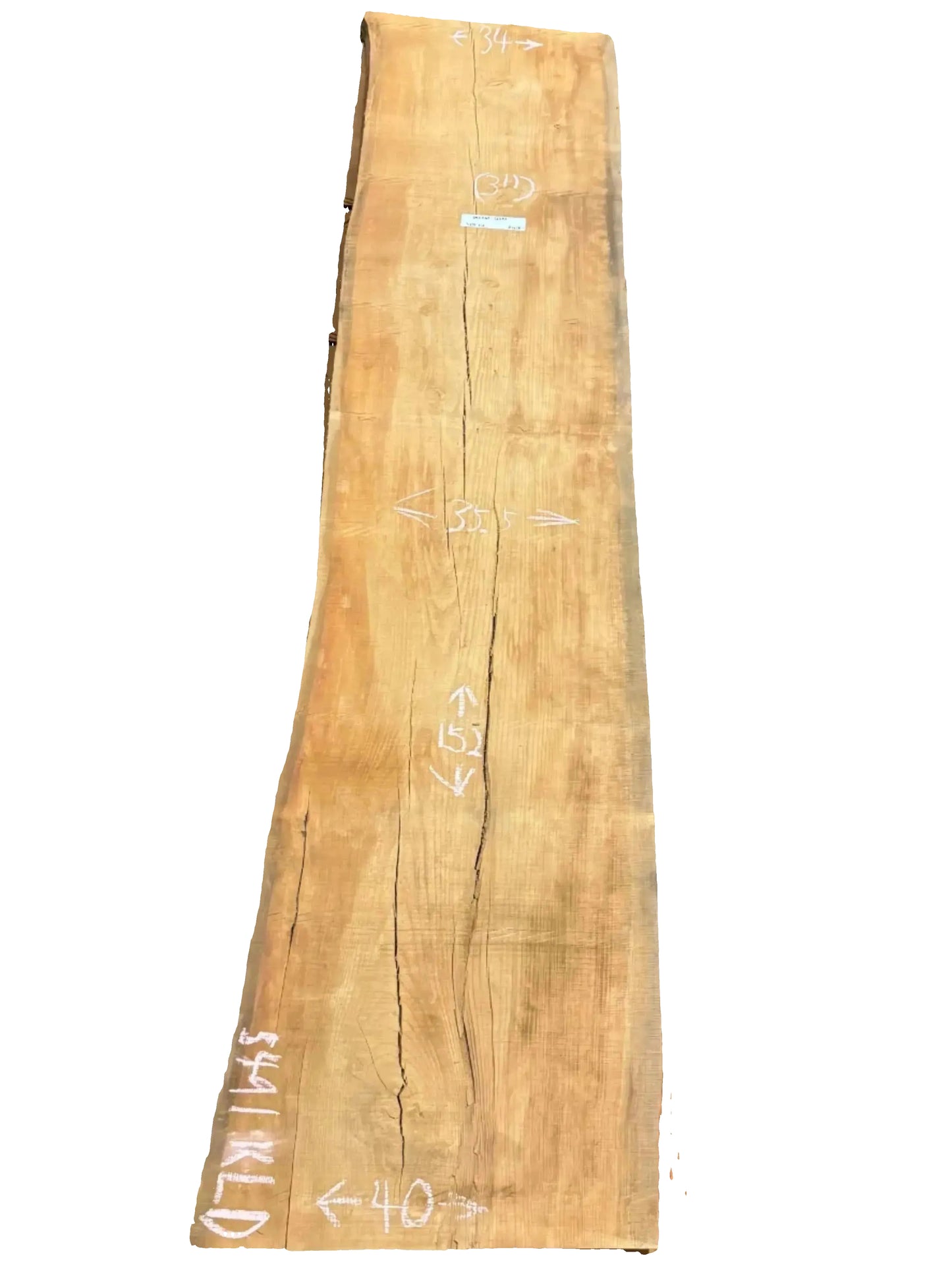 Deodar Cedar Live Edge Slab 5491.KLD