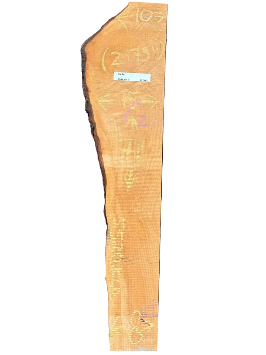 Deodar Cedar Live Edge Slab 5520.KLD