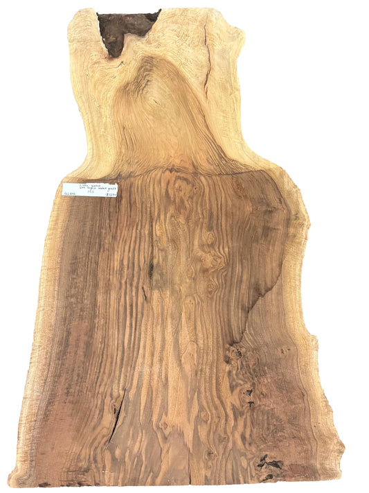 Claro Walnut w/ English Walnut Graft Live Edge Slab S2S 966.KPR