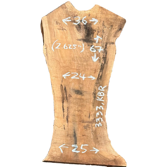 English Walnut Live Edge Slab 3333.KBR