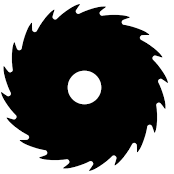 Circular saw blade icon