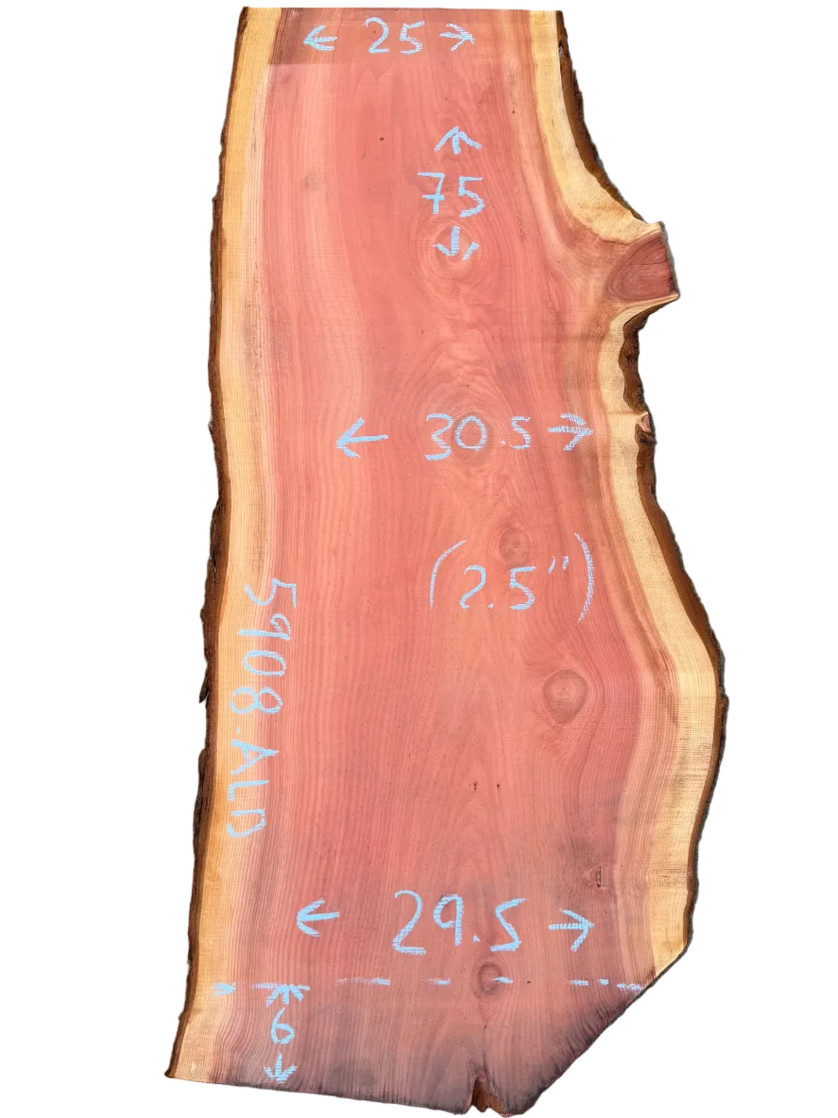 Giant Sequoia Live Edge Slab 5908.ALD