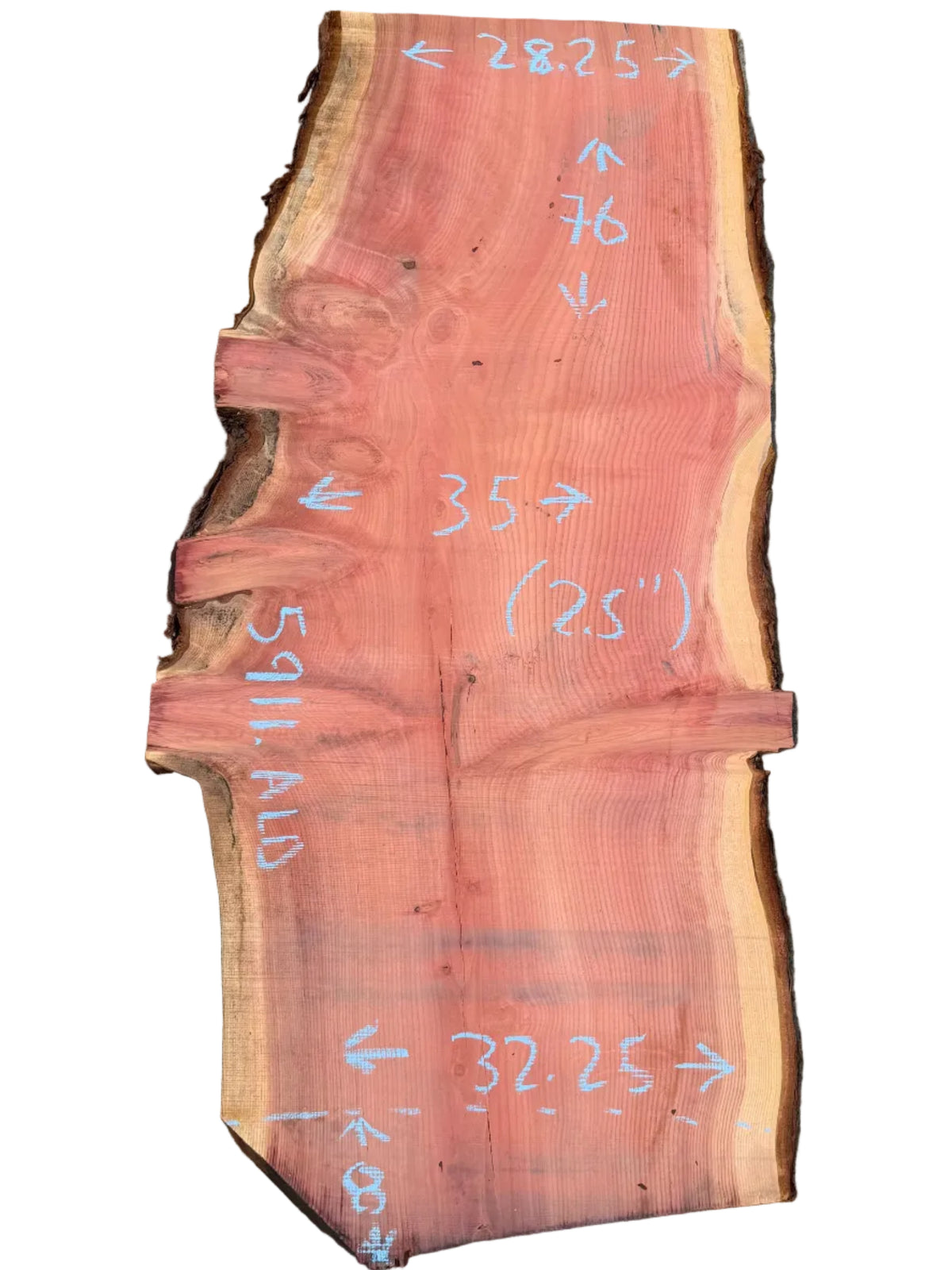 Giant Sequoia Live Edge Slab 5911.ALD