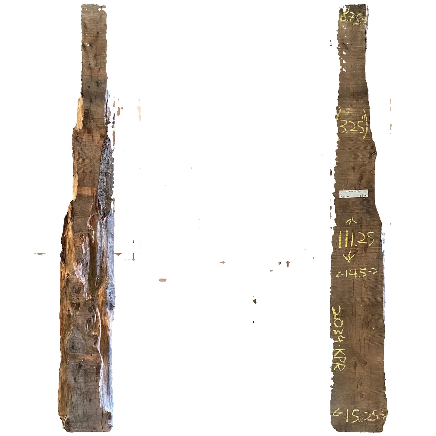 Italian Cypress Live Edge Slab 2034.KPR