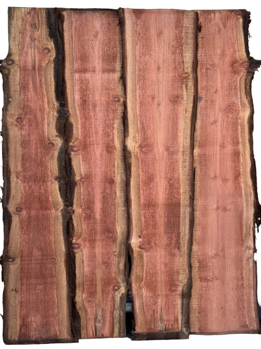 Live Edge Redwood Fence Boards