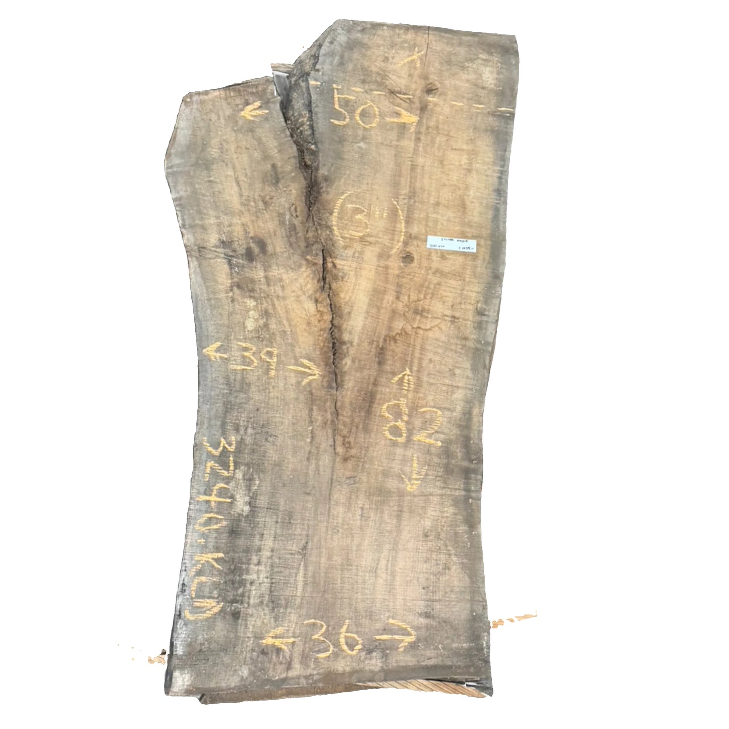 Silver Maple Live Edge Slab 3240.KLD