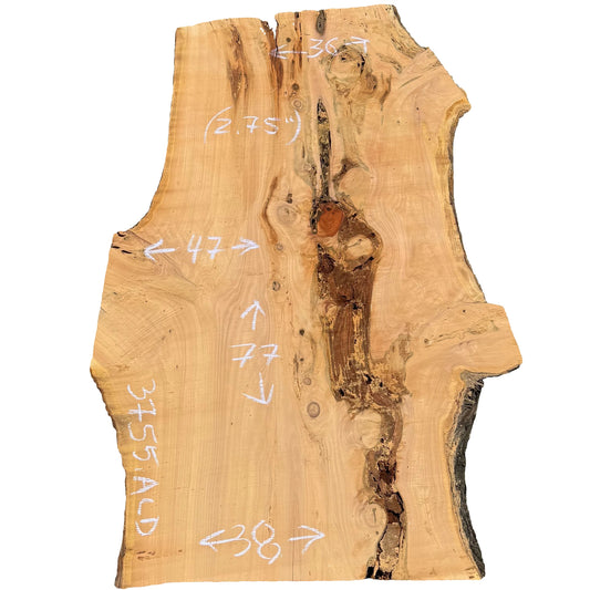 Monterey Cypress Live Edge Slab 3755.ALD