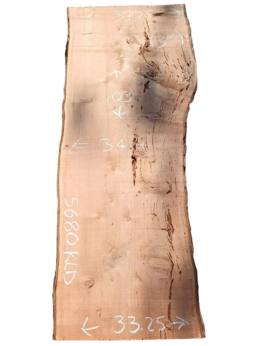 Monterey Cypress Live Edge Wood Slab 5680.ALD