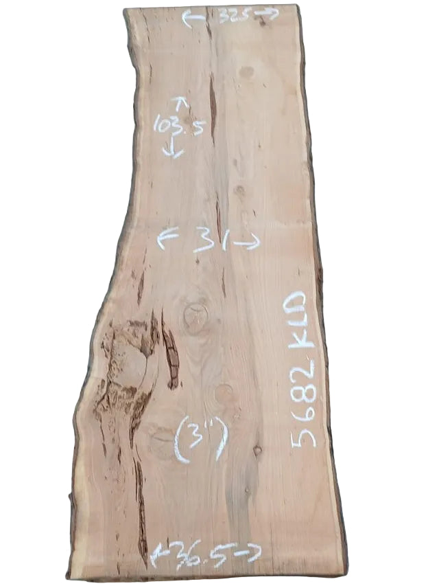 Monterey Cypress Live Edge Slab 5682.ALD