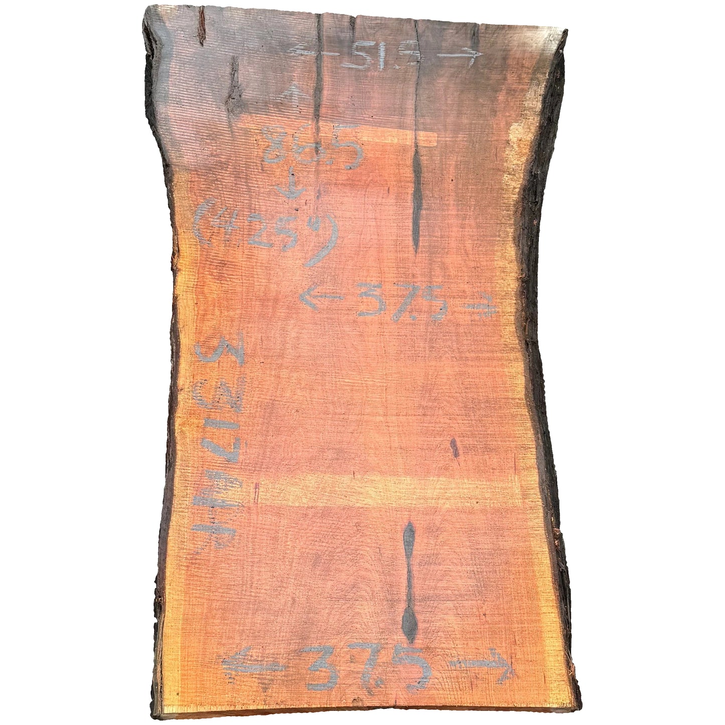 Monterey Cypress Live Edge Slab 3317.KPR