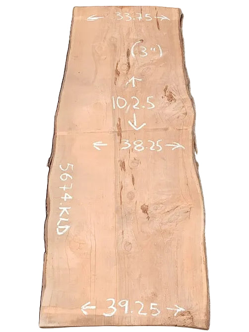 Monterey Cypress Live Edge Slab 5674.ALD