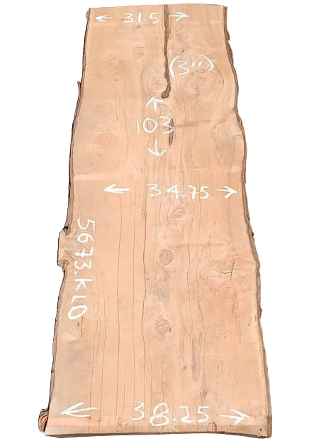 Monterey Cypress Live Edge Slab 5673.ALD