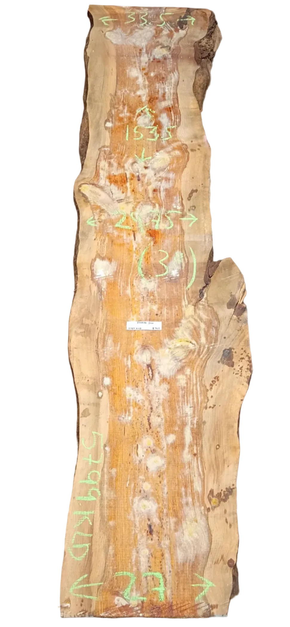 Ponderosa Pine Live Edge Slab 5799.KLD
