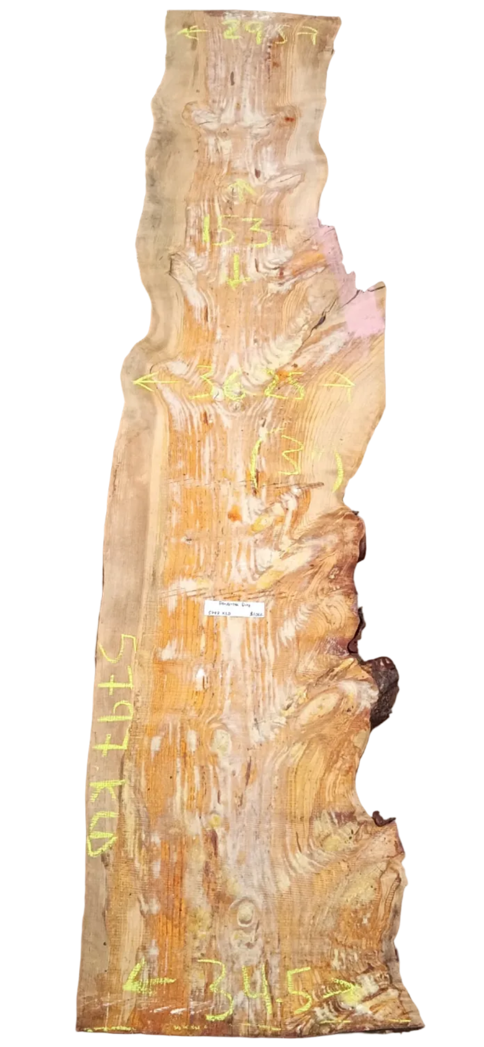 Ponderosa Pine Live Edge Slab 5797.KLD