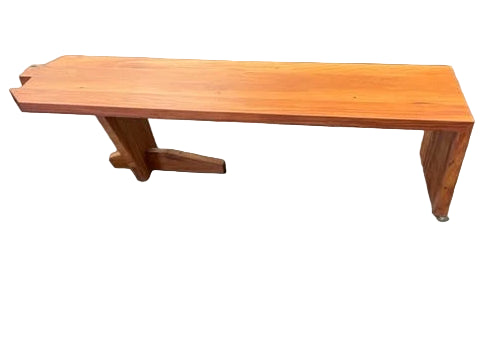 reclaimed wooden bench