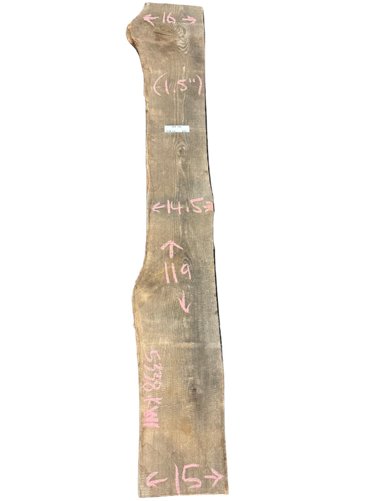 red oak live edge wood slab