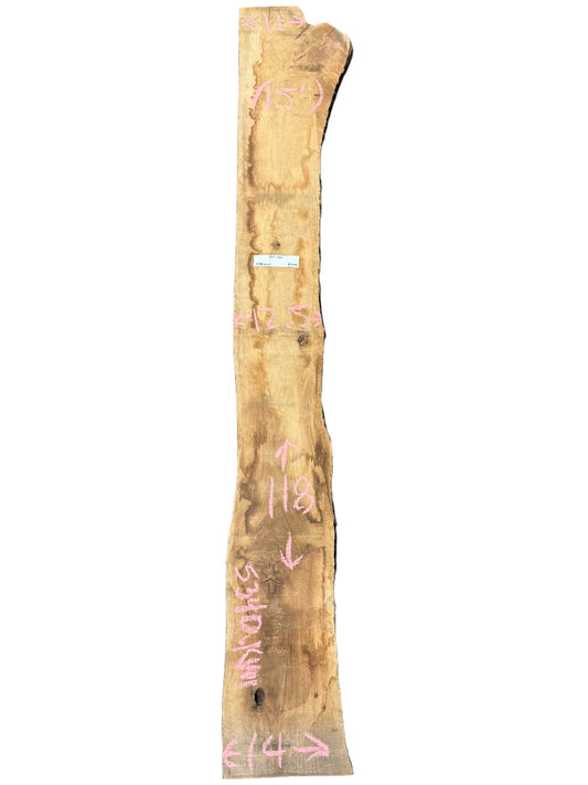 red oak live edge wood slab