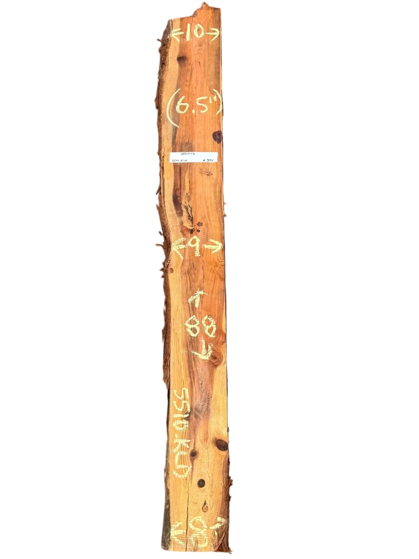 Redwood Live Edge Slab 5510.KLD