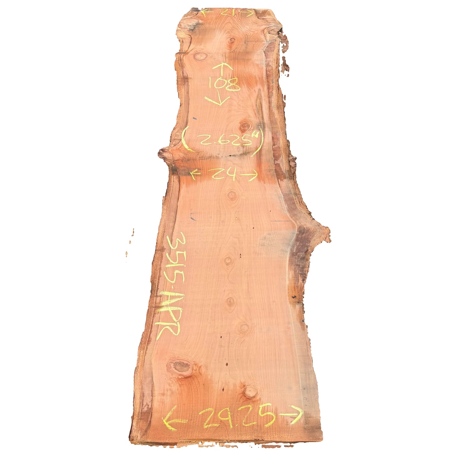 Redwood Live Edge Slab 3515.APR