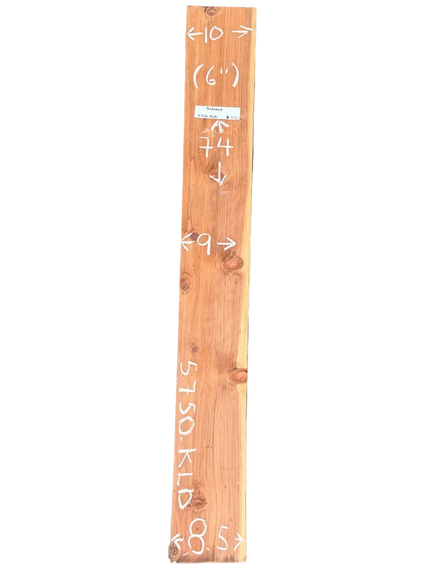 Redwood Live Edge Slab S2S 5750.KLD