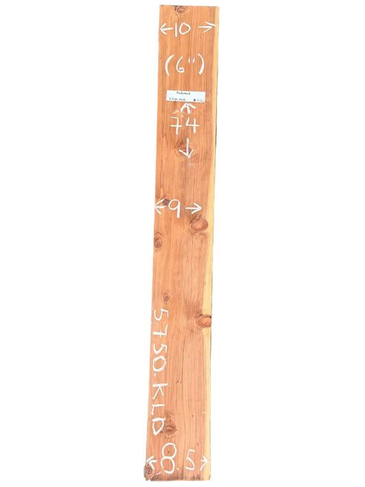 Redwood Live Edge Slab S2S 5750.KLD