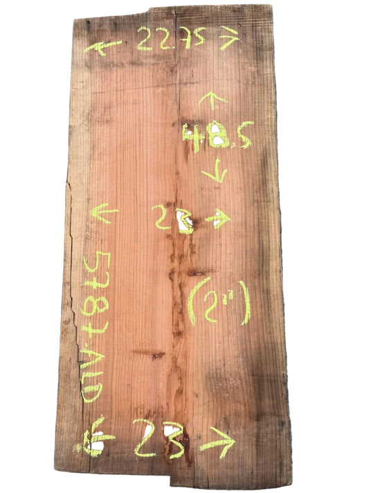 Redwood Live Edge Slab 5787.ALD