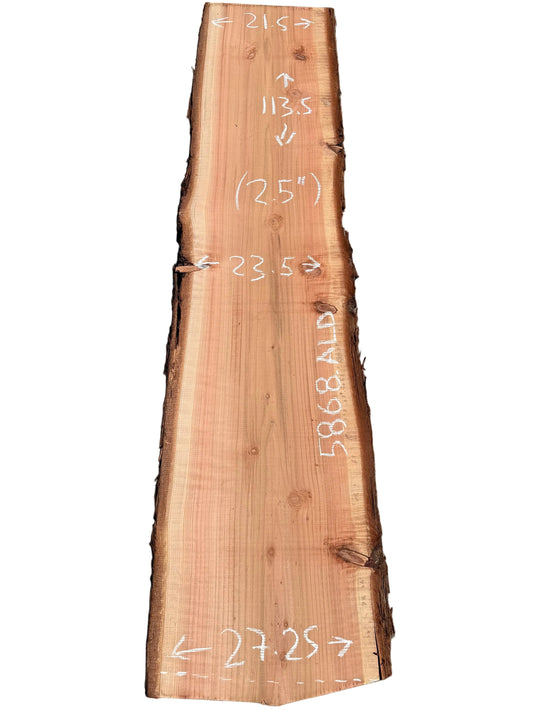 Redwood Live Edge Slab 5868.ALD