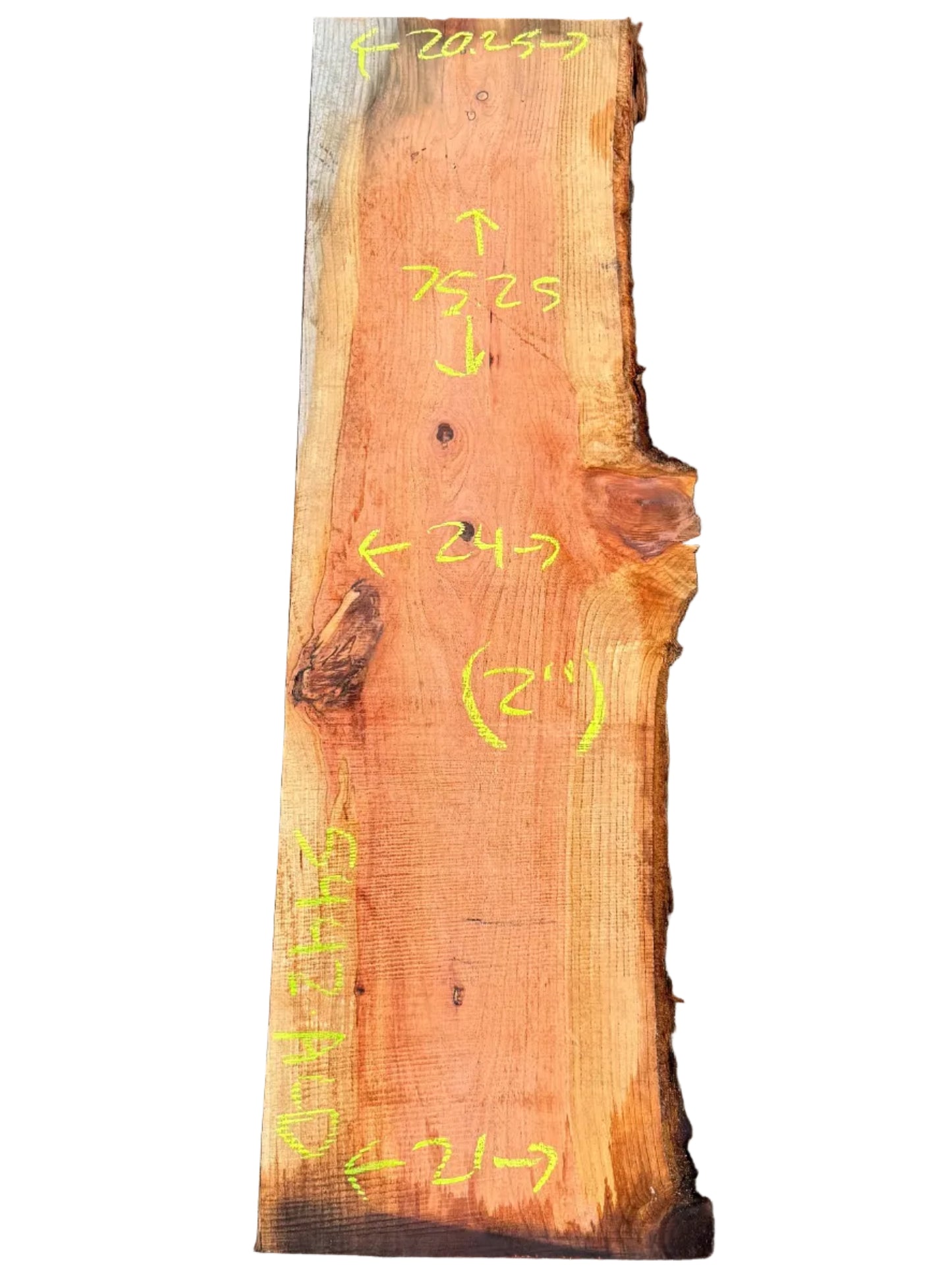 Redwood Live Edge Slab 5442.ALD
