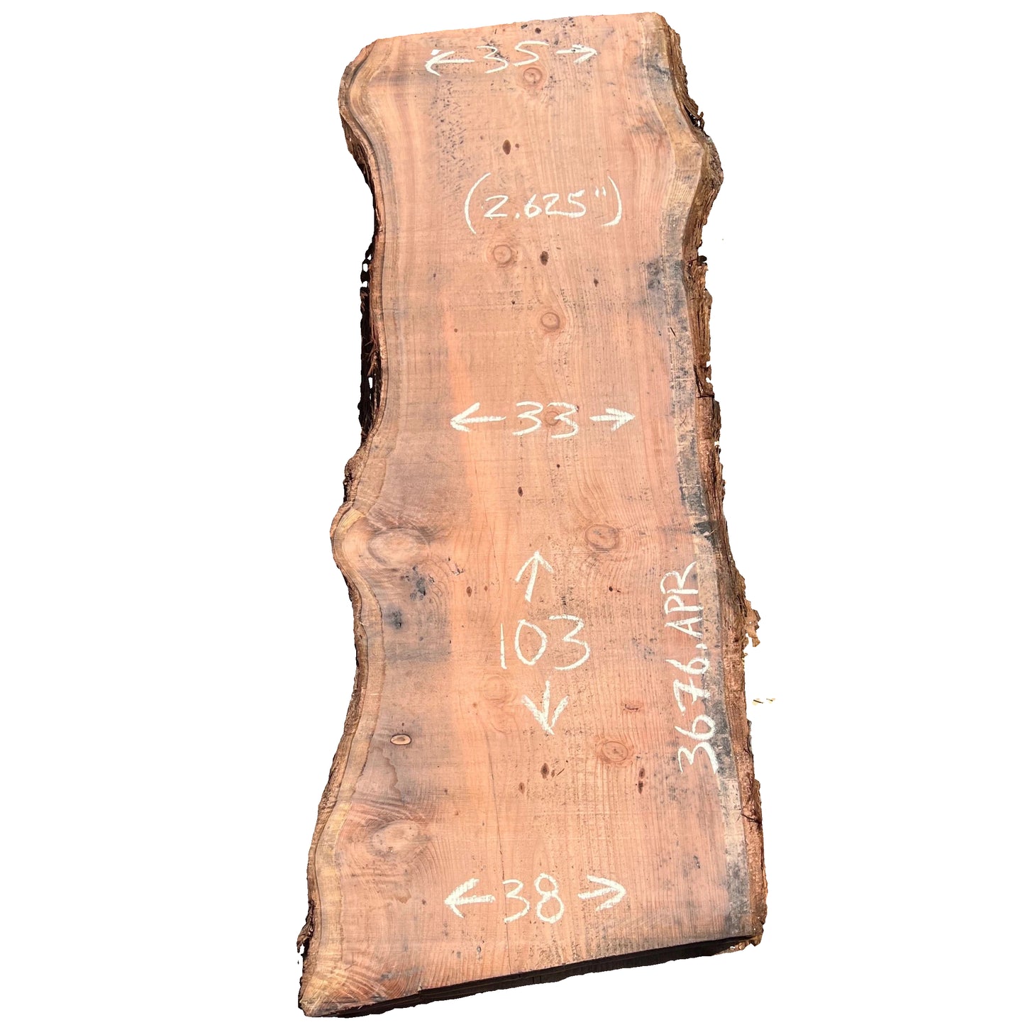 Redwood Live Edge Slab 3676.APR
