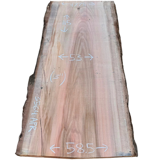 Redwood Live Edge Slab 3564.APR