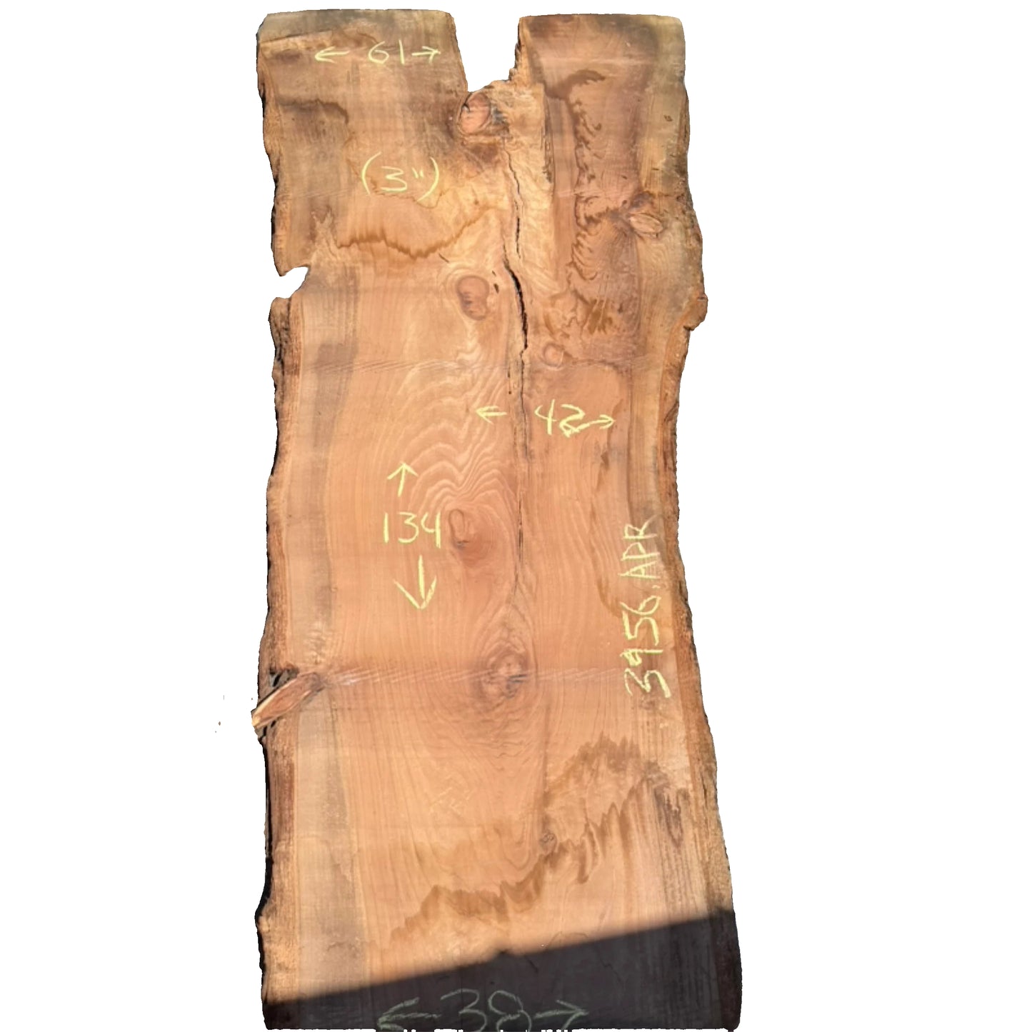 Redwood Live Edge Slab 3956.APR