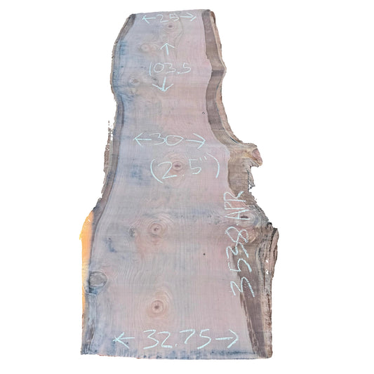 Redwood Live Edge Slab 3538.APR