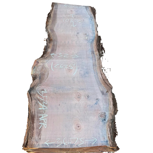 Redwood Live Edge Slab 3539.APR