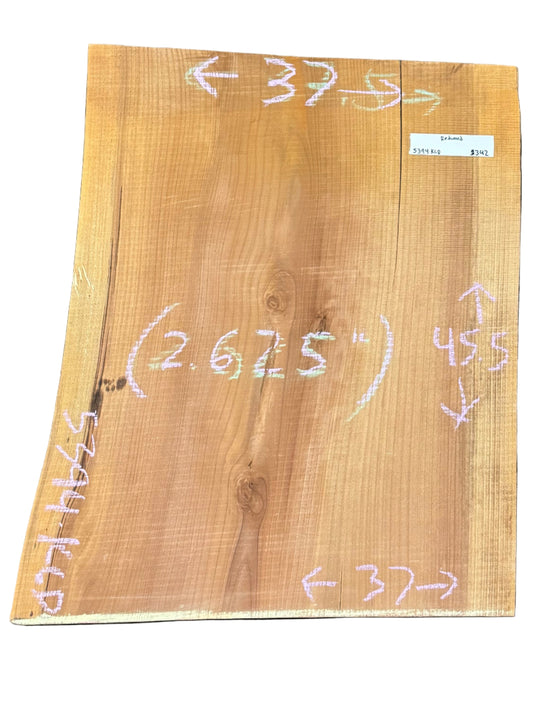 Redwood live edge slab