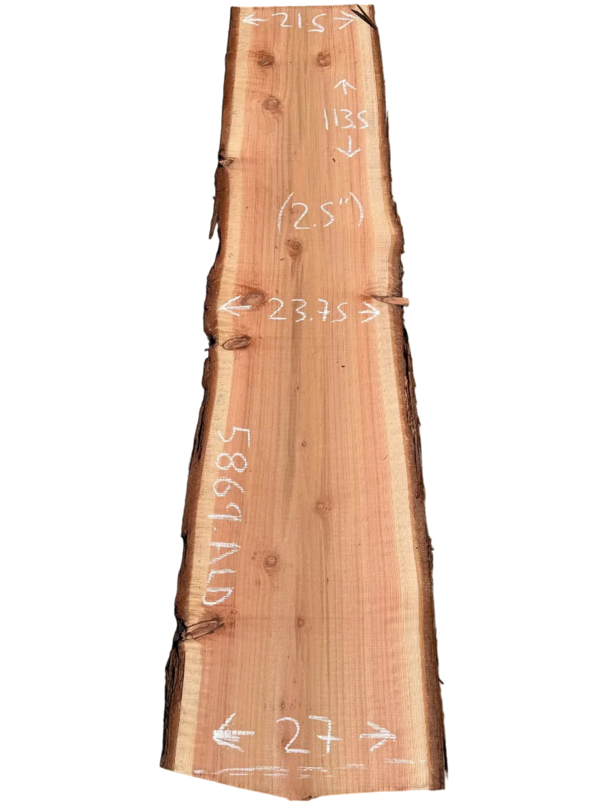 Redwood Live Edge Slab 5869.ALD