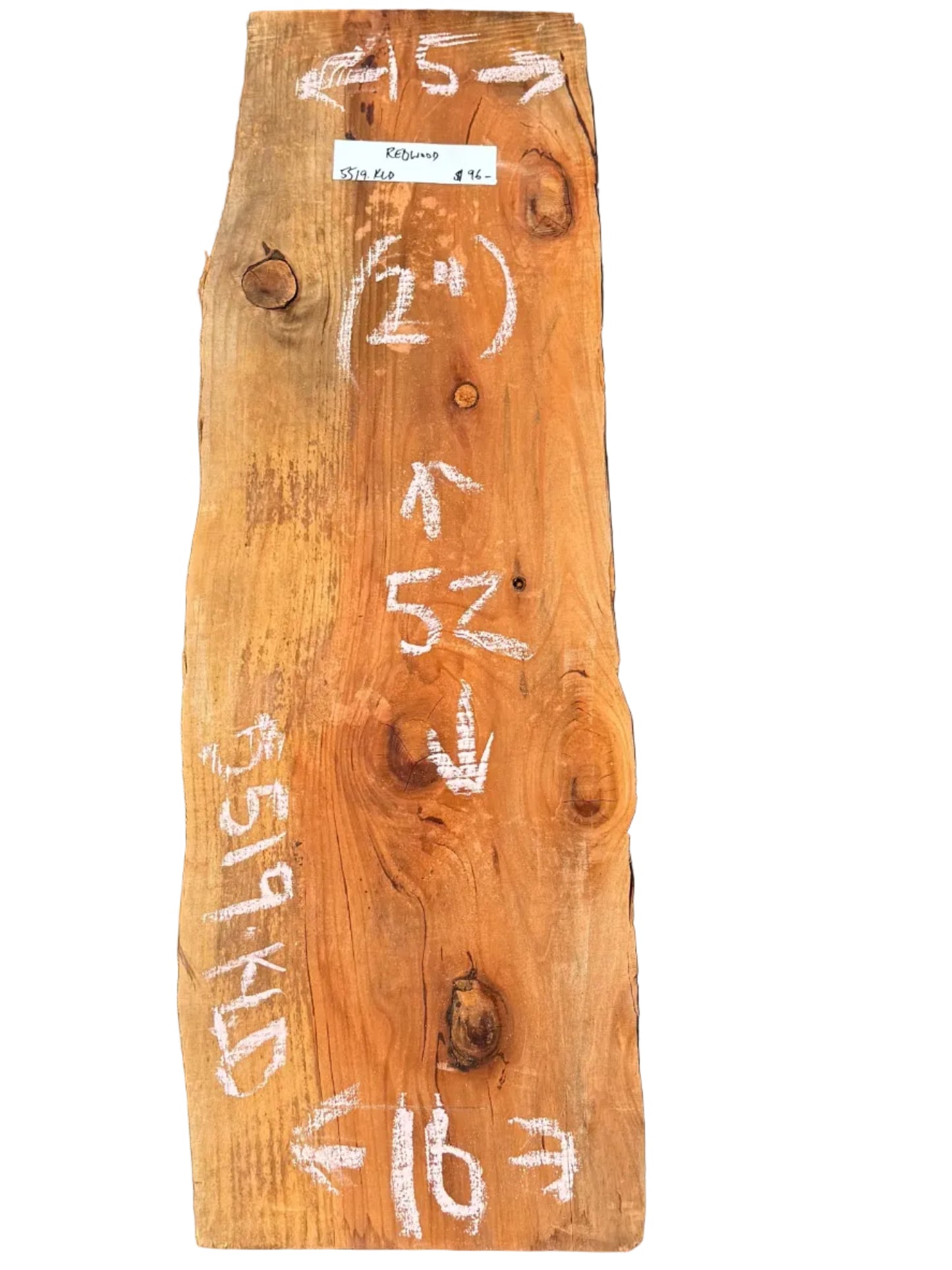 Redwood Live Edge Slab 5519.KLD
