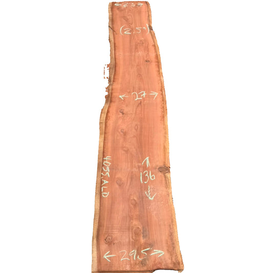 Redwood live edge slab