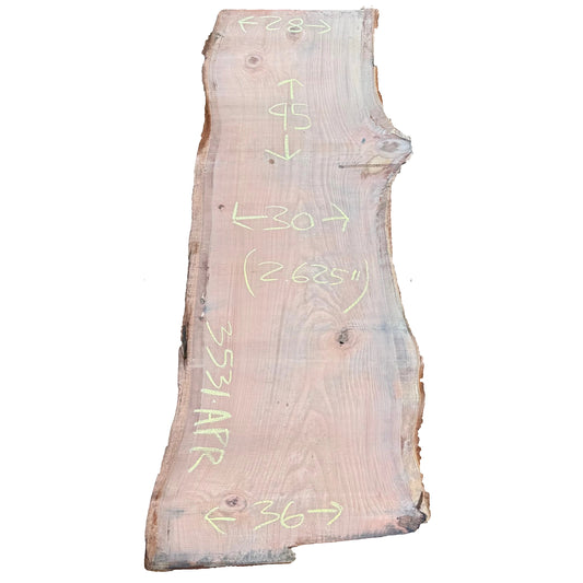 Redwood Live Edge Slab 3531.APR