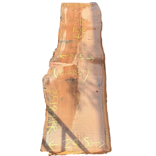 Redwood Live Edge Slab 3518.APR