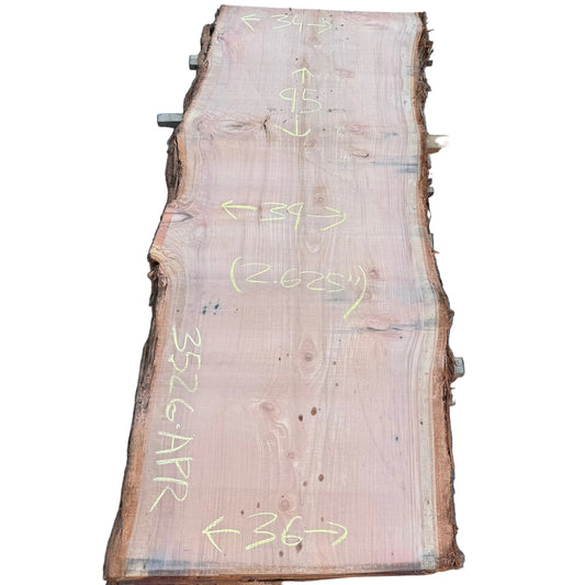 Redwood Live Edge Slab 3526.APR