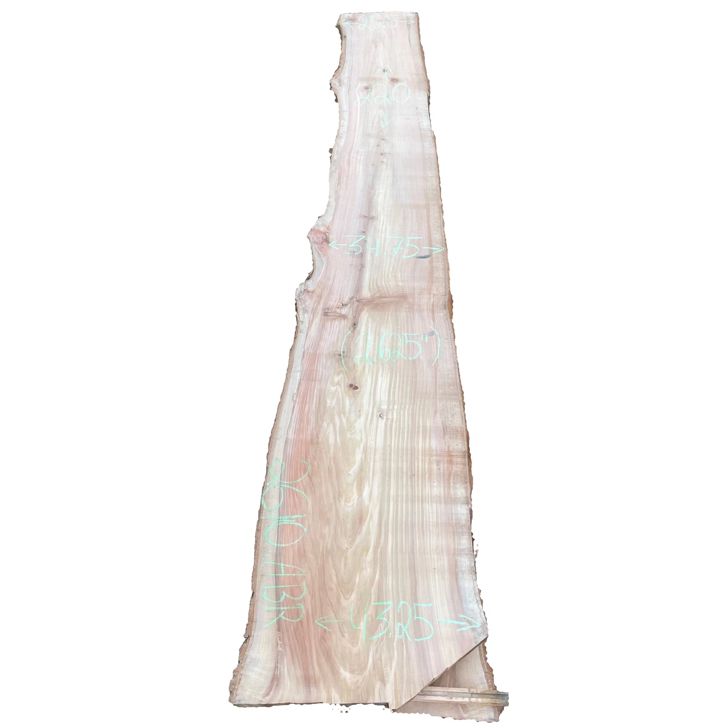 Redwood Live Edge Slab 2610.ABR