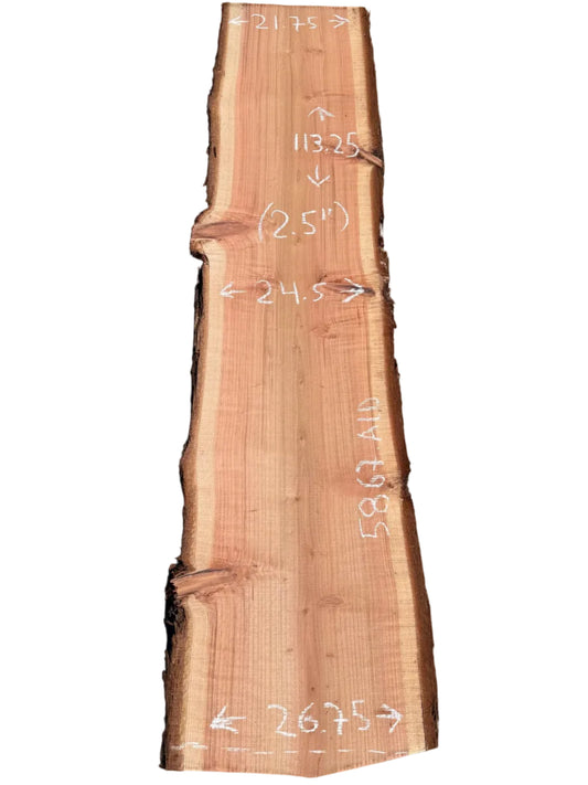 Redwood Live Edge Slab 5867.ALD